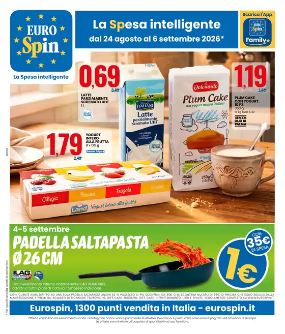 Volantino Eurospin a | La spesa intelligente | 2026-08-24T00:00:00.000Z - 2026-09-06T00:00:00.000Z
