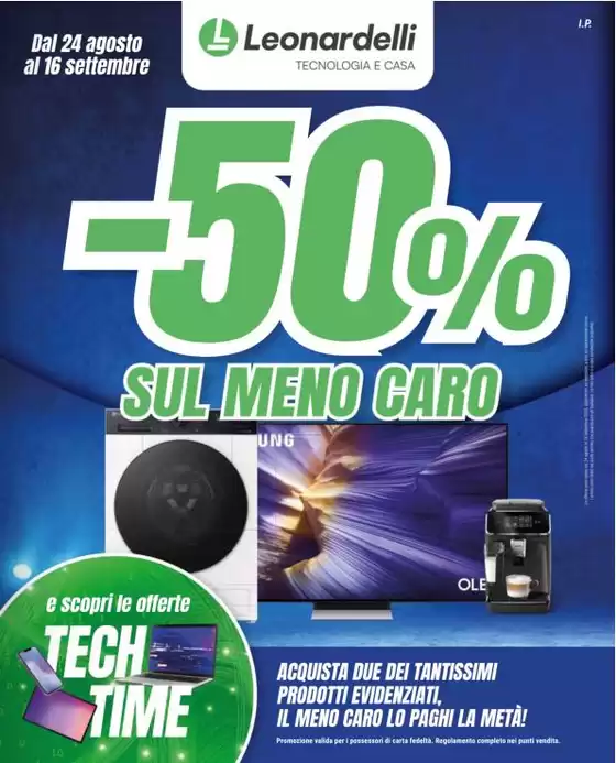Volantino Leonardelli a Sciacca | -50% sul meno caro | 2026-08-24T00:00:00.000Z - 2026-09-16T00:00:00.000Z