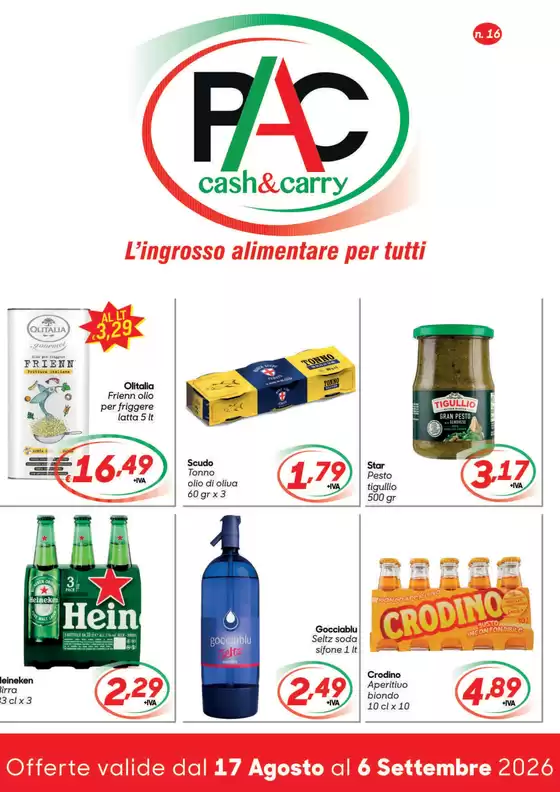 Volantino Pac Cash&Carry | L'ingrosso alimentare per tutti | 2026-08-24T00:00:00.000Z - 2026-09-06T00:00:00.000Z
