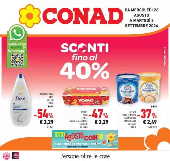 Volantino Conad a Cantalupo Ligure | Sconti fino al 40% | 2026-08-26T00:00:00.000Z - 2026-09-08T00:00:00.000Z