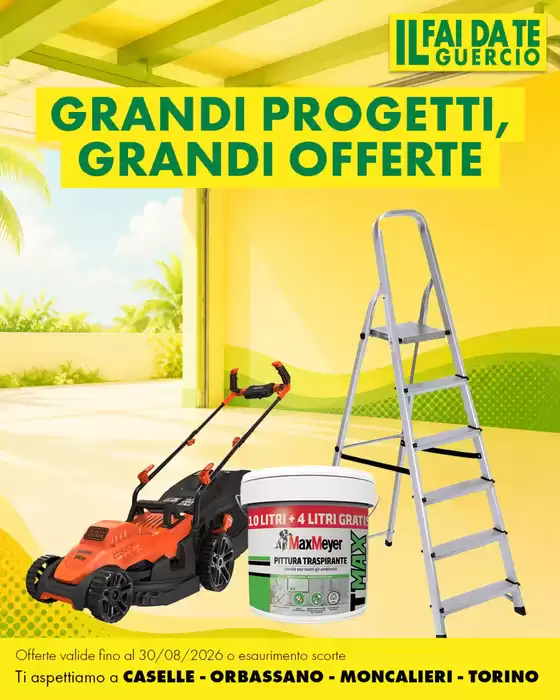 Volantino Faidate Guercio a Sorrento | Grandi progetti, grandi offerte | 2026-08-24T00:00:00.000Z - 2026-08-30T00:00:00.000Z