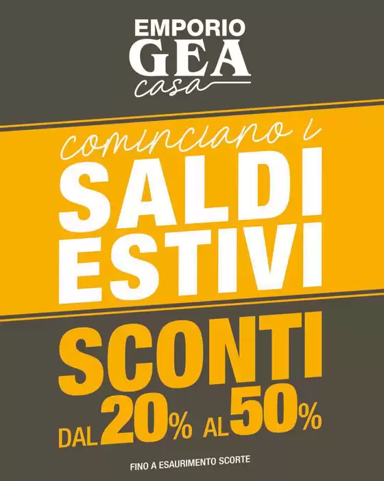 Volantino Emporio GEA a Formia | Saldi estivi | 2026-08-24T00:00:00.000Z - 2026-08-31T00:00:00.000Z