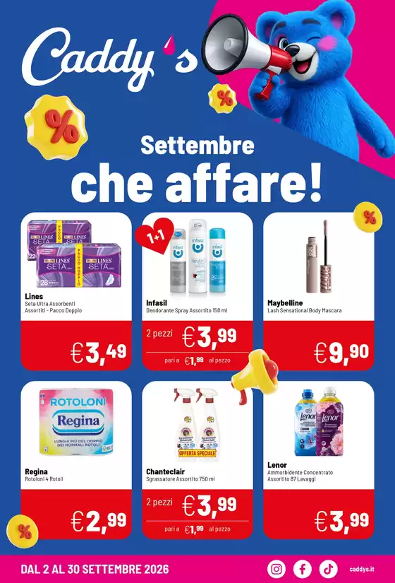 Volantino Caddy's | Settembre che offerte | 2026-09-02T00:00:00.000Z - 2026-09-30T00:00:00.000Z