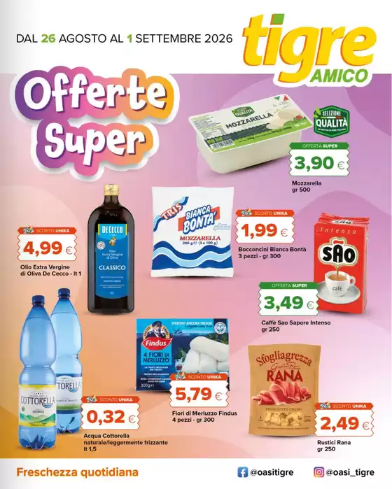 Volantino Tigre Amico | Offerte super | 2026-08-26T00:00:00.000Z - 2026-09-01T00:00:00.000Z