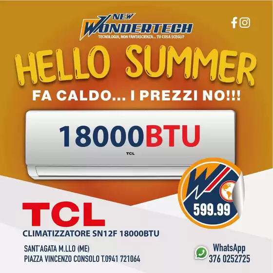 Volantino New Wondertech a Sansepolcro | Hello summer | 2026-08-25T00:00:00.000Z - 2026-08-29T00:00:00.000Z