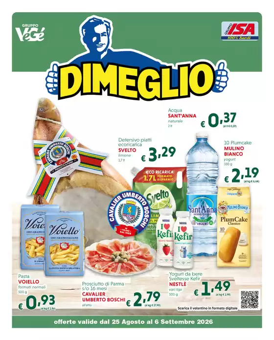 Volantino Dimeglio a Borore | Offerte valide dal 25 agosto al 6 settembre 2026 | 2026-08-25T00:00:00.000Z - 2026-09-06T00:00:00.000Z