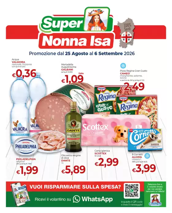 Volantino Nonna Isa | Promozione dal 25 agosto al 6 settembre 2026 | 2026-08-25T00:00:00.000Z - 2026-09-06T00:00:00.000Z