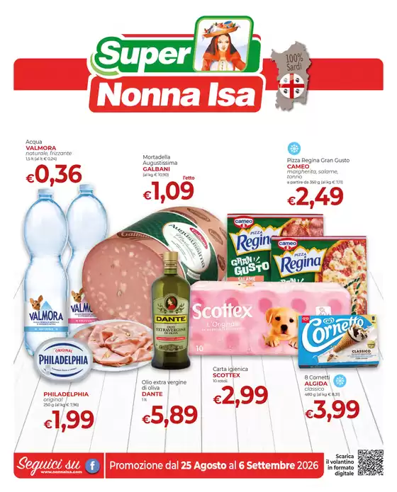 Volantino Nonna Isa a Busalla | Promozione dal 25 agosto al 6 settembre 2026 | 2026-08-25T00:00:00.000Z - 2026-09-06T00:00:00.000Z