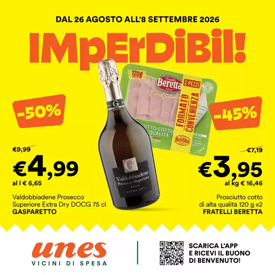 Volantino Unes a Monterenzio | Imperdibil! | 2026-08-26T00:00:00.000Z - 2026-09-08T00:00:00.000Z