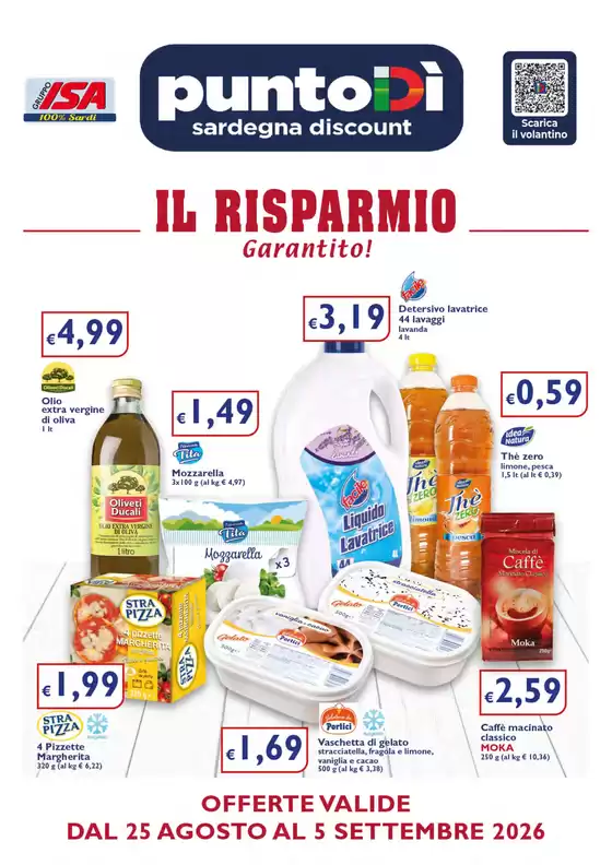 Volantino PuntoDì | Il risparmio garantito! | 2026-08-25T00:00:00.000Z - 2026-09-05T00:00:00.000Z