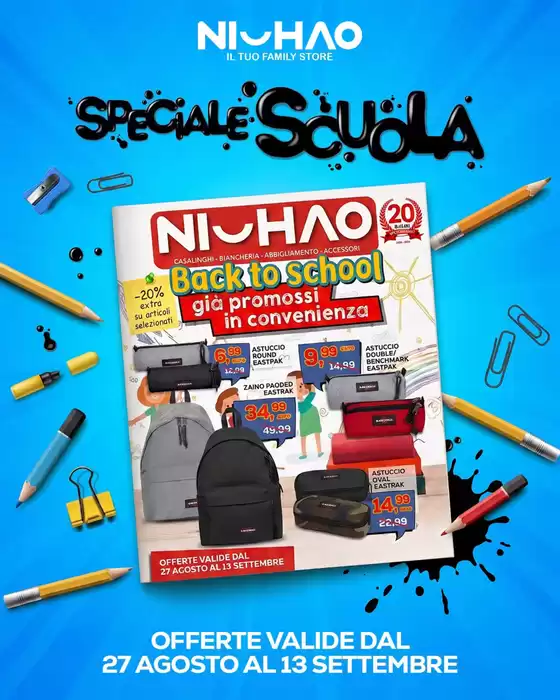 Volantino Ni Hao Market | Speciale scuola | 2026-08-27T00:00:00.000Z - 2026-09-13T00:00:00.000Z