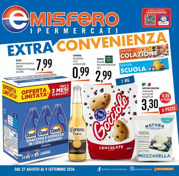 Volantino Emisfero a Noale | Extra convenienza | 2026-08-27T00:00:00.000Z - 2026-09-09T00:00:00.000Z