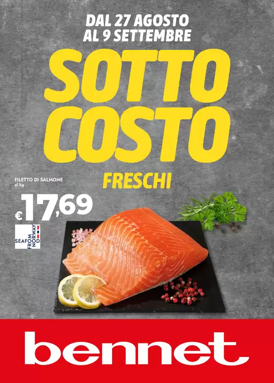 Volantino Bennet a Piobesi Torinese | Sottocosto Freschi | 2026-08-27T00:00:00.000Z - 2026-09-09T00:00:00.000Z