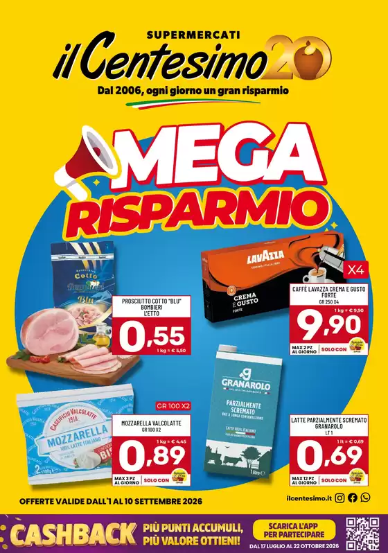 Volantino Il Centesimo a Marsala | Mega risparmio | 2026-09-01T00:00:00.000Z - 2026-09-10T00:00:00.000Z