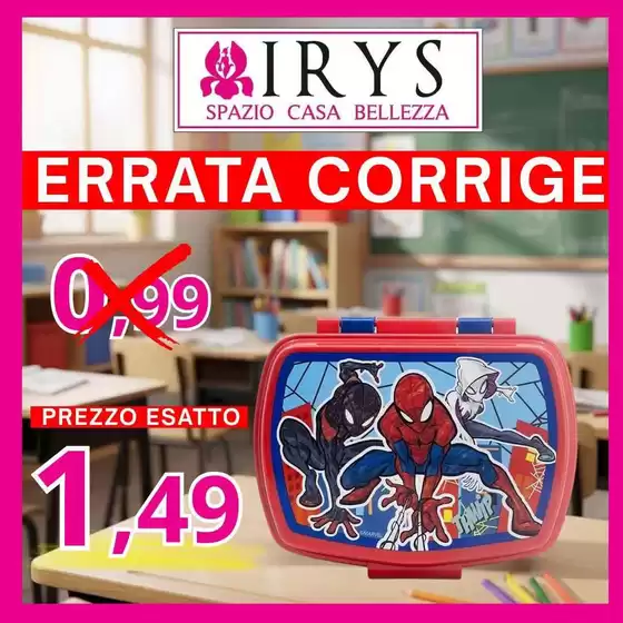 Volantino Irys | Errata corrige | 2026-08-26T00:00:00.000Z - 2026-08-31T00:00:00.000Z