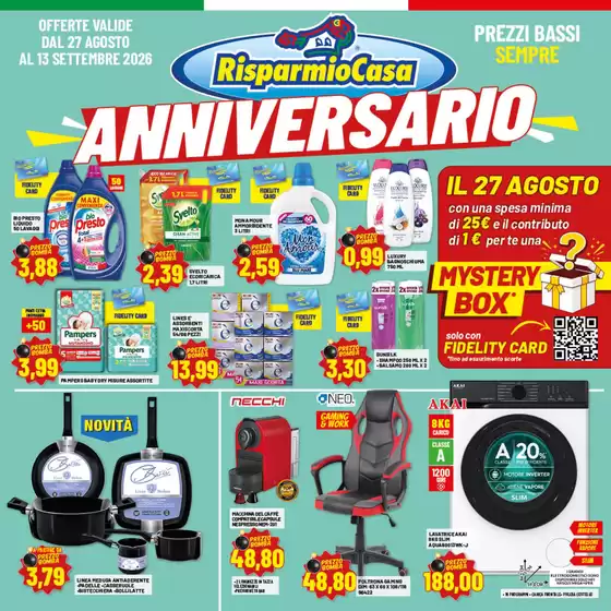 Volantino Risparmio Casa a Imperia | ANNIVERSARIO | 2026-08-27T00:00:00.000Z - 2026-09-13T00:00:00.000Z