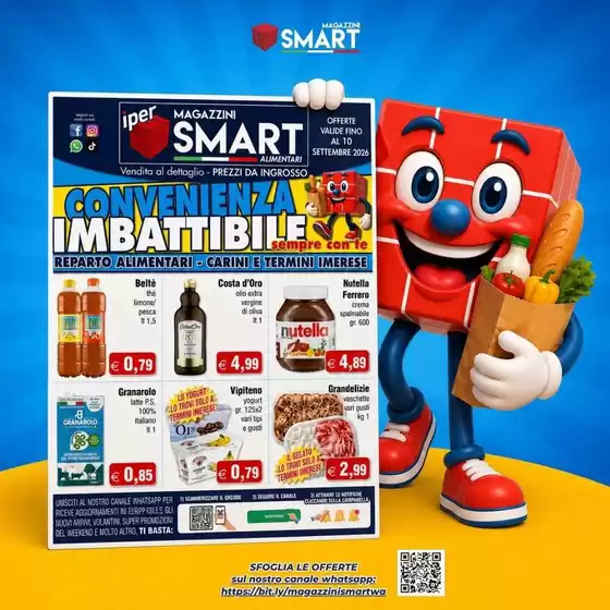 Volantino Magazzini Smart | Offerte valide fino al 10 settembre 2026 | 2026-08-26T00:00:00.000Z - 2026-09-10T00:00:00.000Z