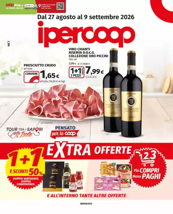 Volantino Ipercoop a Trieste | Extra offerte | 2026-08-27T00:00:00.000Z - 2026-09-09T00:00:00.000Z