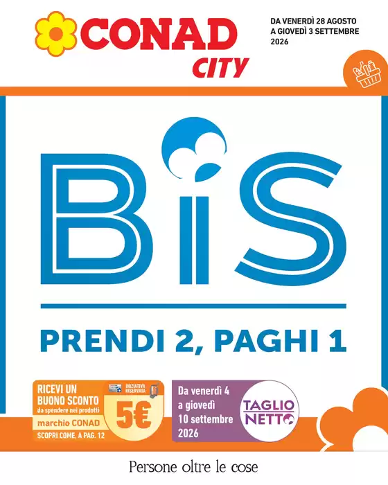 Volantino Conad City a Trieste | BIS | 2026-08-28T00:00:00.000Z - 2026-09-03T00:00:00.000Z