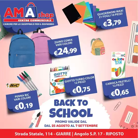 Volantino Amashop | Back to school | 2026-08-25T00:00:00.000Z - 2026-09-07T00:00:00.000Z