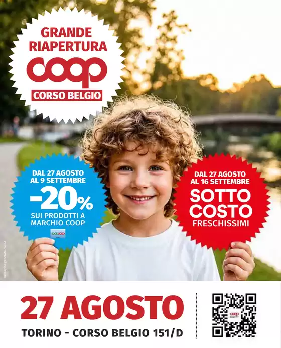 Volantino Coop a Trieste | Grande Riapertura Corso Belgio | 2026-08-27T00:00:00.000Z - 2026-09-16T00:00:00.000Z