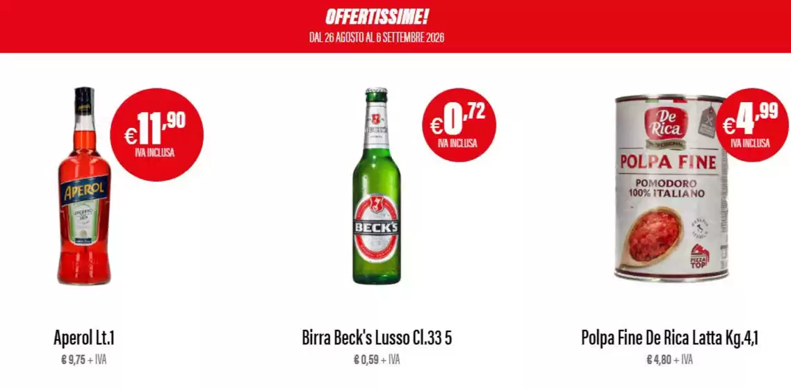 Volantino AG Cash and Carry a Saronno | Offertissime! | 2026-08-26T00:00:00.000Z - 2026-09-06T00:00:00.000Z