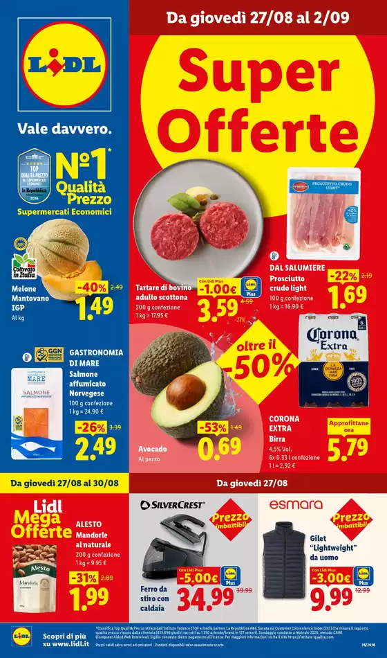 Volantino Lidl a Trento | Super Offerte | 2026-08-27T00:00:00.000Z - 2026-09-02T00:00:00.000Z