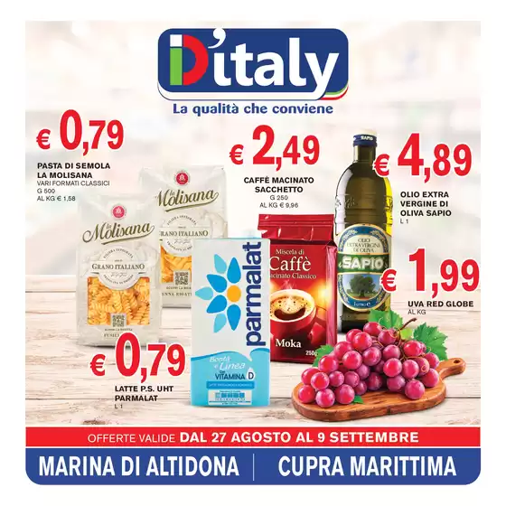 Volantino D'Italy | D'Italy | 2026-08-27T00:00:00.000Z - 2026-09-09T00:00:00.000Z