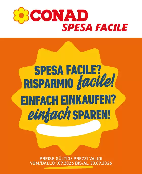 Volantino Spesa Facile a Chioggia | Spesa Facile? Risparmio facile | 2026-09-01T00:00:00.000Z - 2026-09-30T00:00:00.000Z