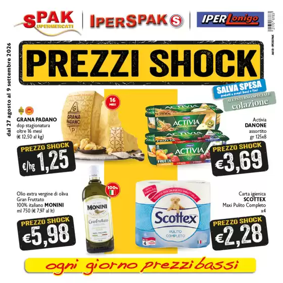 Volantino IperSpak | Prezzi shock | 2026-08-27T00:00:00.000Z - 2026-09-09T00:00:00.000Z