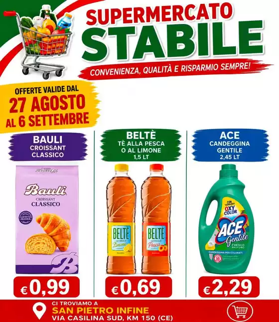 Volantino Supermercati Stabile | Supermercato stabile | 2026-08-27T00:00:00.000Z - 2026-09-06T00:00:00.000Z