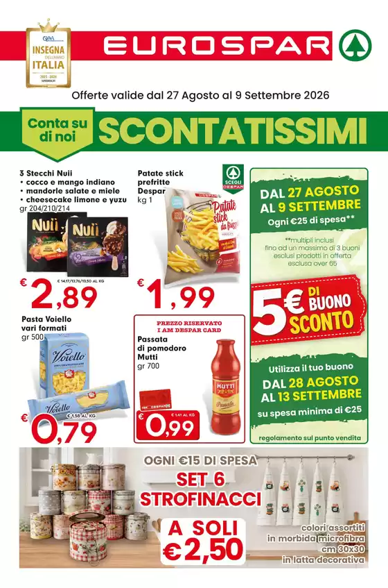 Volantino Eurospar | SCONTATISSIMI | 2026-08-27T00:00:00.000Z - 2026-09-09T00:00:00.000Z