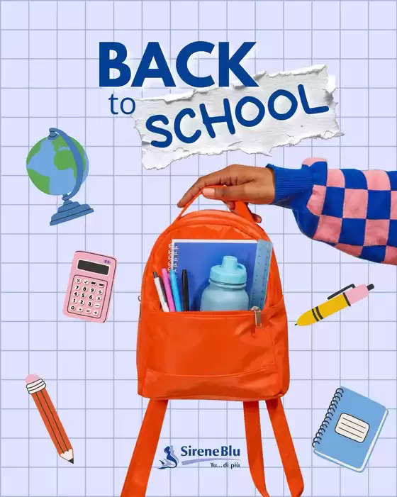 Volantino Sirene Blu | Back to school | 2026-08-27T00:00:00.000Z - 2026-09-13T00:00:00.000Z