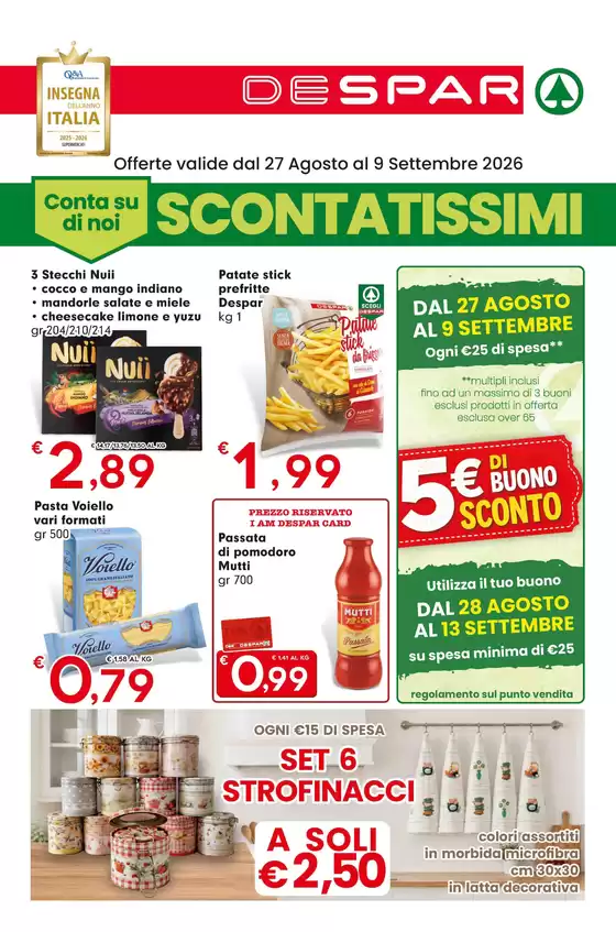 Volantino Despar | Scontatissimi | 2026-08-27T00:00:00.000Z - 2026-09-09T00:00:00.000Z