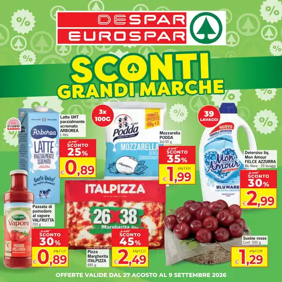 Volantino Despar | Sconti grandi marche | 2026-08-27T00:00:00.000Z - 2026-09-09T00:00:00.000Z