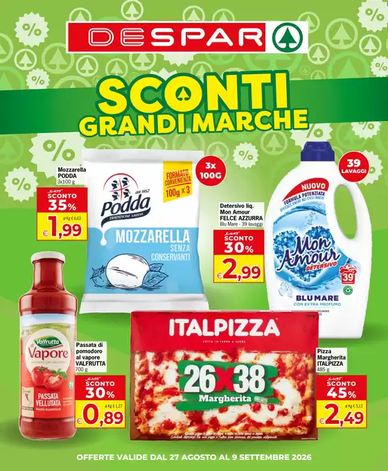 Volantino Despar | SCONTI GRANDI MARCHE | 2026-08-27T00:00:00.000Z - 2026-09-09T00:00:00.000Z