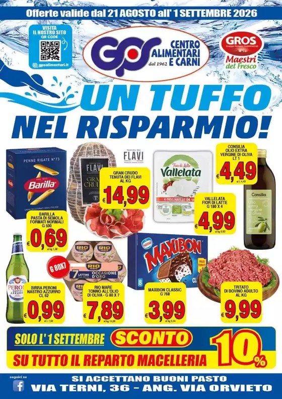 Volantino | Un tuffo nel risparmio | 2026-08-21T00:00:00.000Z - 2026-09-01T00:00:00.000Z