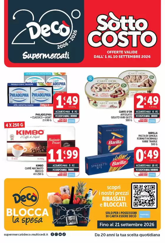 Volantino Decò a San Gennaro Vesuviano | Sottocosto | 2026-09-01T00:00:00.000Z - 2026-09-10T00:00:00.000Z