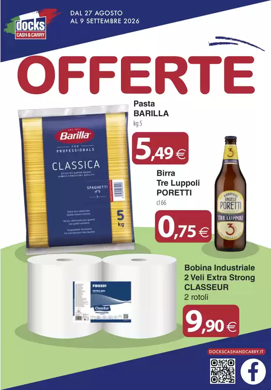 Volantino Docks Cash&Carry | Offerte | 2026-08-27T00:00:00.000Z - 2026-09-09T00:00:00.000Z