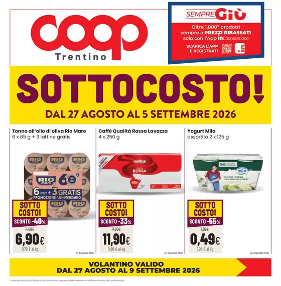 Volantino Coop | Sottocosto! | 2026-08-27T00:00:00.000Z - 2026-09-09T00:00:00.000Z