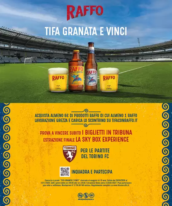 Volantino Raffo  a Cividate Camuno | Raffo - Tifa granata e vinci  | 2026-10-01T00:00:00.000Z - 2026-10-31T00:00:00.000Z