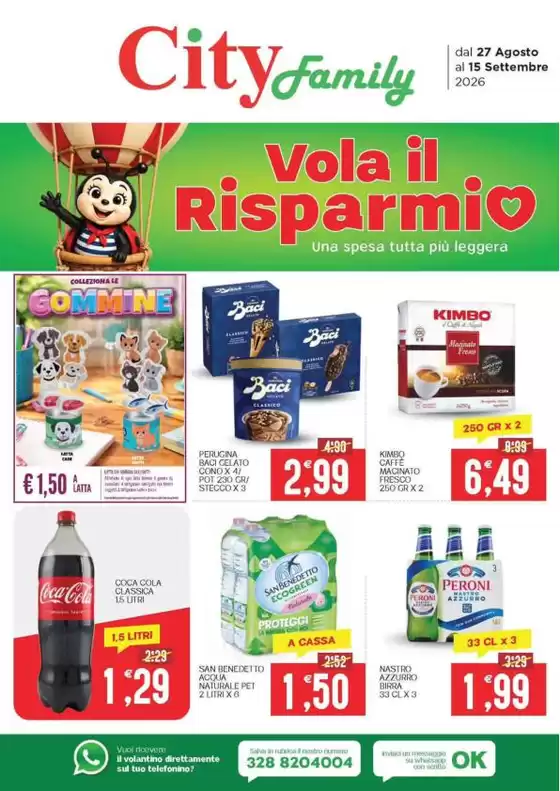 Volantino City Family | Vola il risparmio | 2026-08-27T00:00:00.000Z - 2026-09-15T00:00:00.000Z