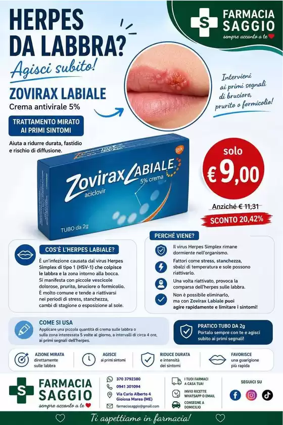 Volantino Farmacia Saggio | Solo 9.00 euro | 2026-08-28T00:00:00.000Z - 2026-09-06T00:00:00.000Z