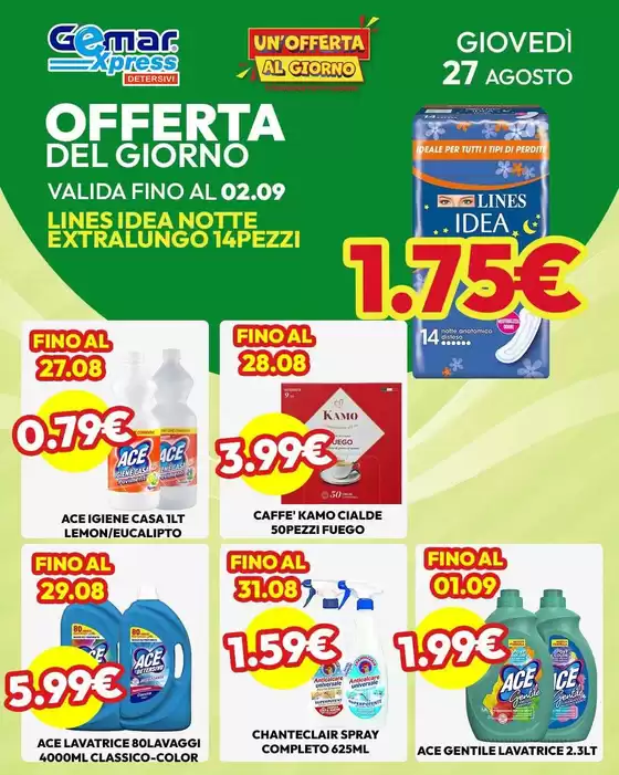 Volantino Gemar Detersivi | Offerte speciali per te | 2026-08-27T00:00:00.000Z - 2026-09-02T00:00:00.000Z