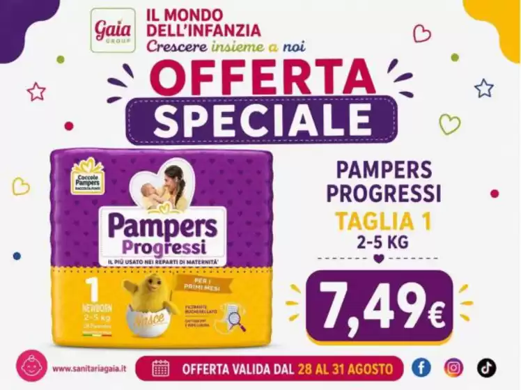 Volantino Sanitaria Gaia a Salerno | Offerte Speciale | 2026-08-28T00:00:00.000Z - 2026-08-31T00:00:00.000Z