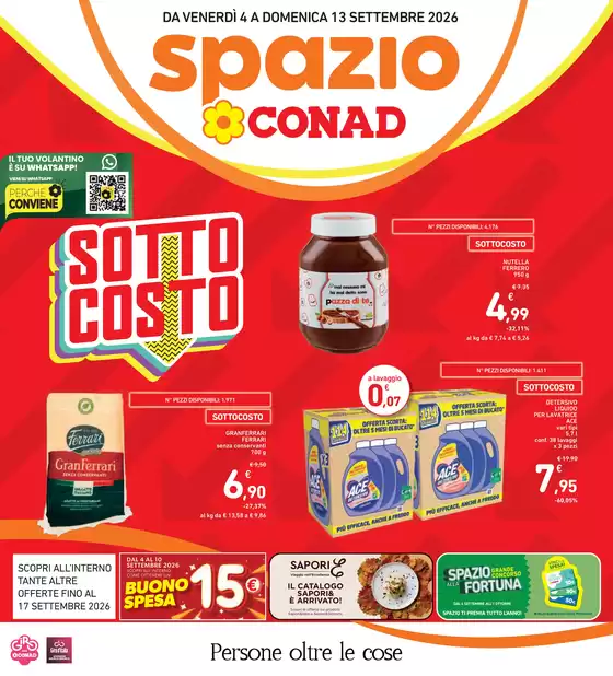 Volantino Spazio Conad a Simaxis | SOTTOCOSTO | 2026-09-04T00:00:00.000Z - 2026-09-17T00:00:00.000Z