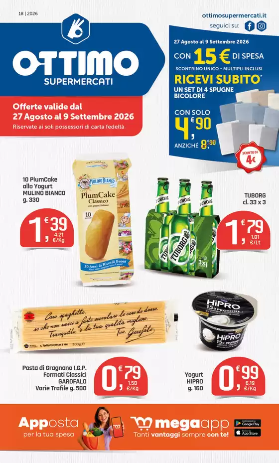 Volantino Ottimo | Offerte valide dal 27 agosto al 9 settembre 2026 | 2026-08-28T00:00:00.000Z - 2026-09-09T00:00:00.000Z