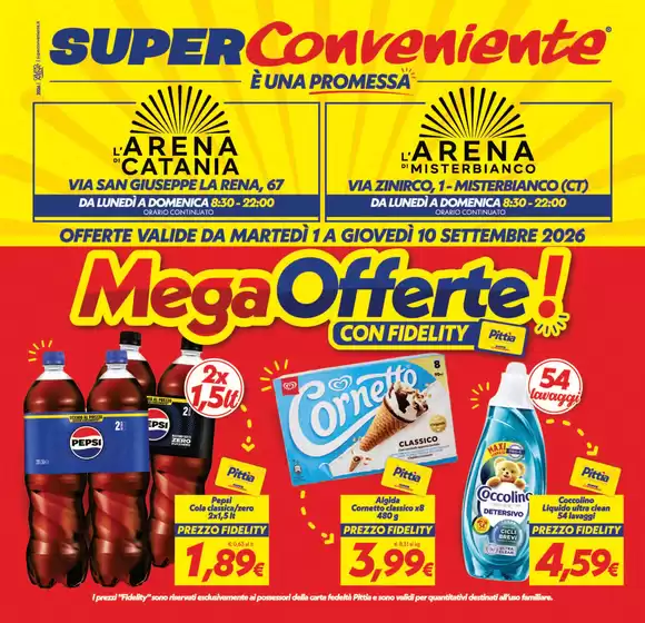 Volantino SuperConveniente a Roncoferraro | Mega offerte! | 2026-09-01T00:00:00.000Z - 2026-09-10T00:00:00.000Z