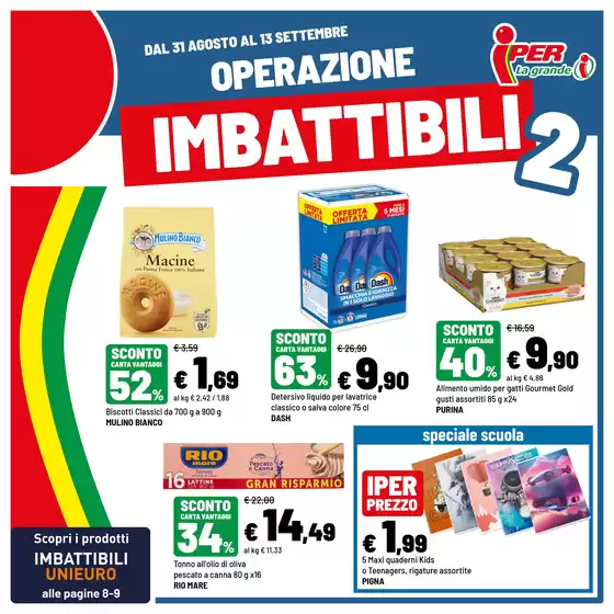 Volantino Iper La grande i a Bolgare | Operazione imbattibili | 2026-08-31T00:00:00.000Z - 2026-09-13T00:00:00.000Z