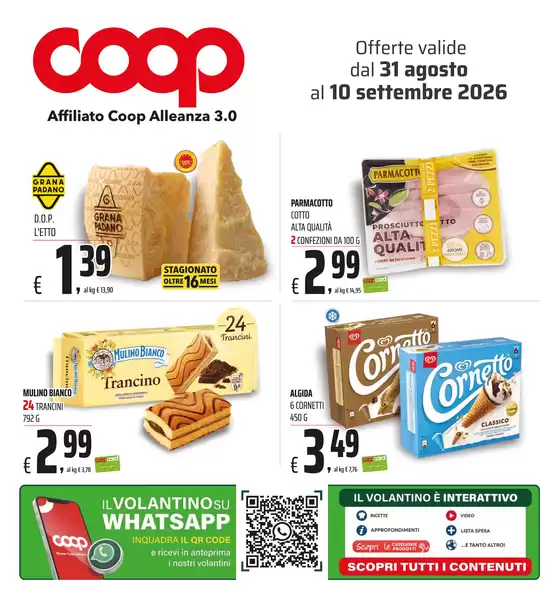 Volantino Coop | DAL 31 AGOSTO AL 10 SETTEMBRE | 2026-08-31T00:00:00.000Z - 2026-09-10T00:00:00.000Z